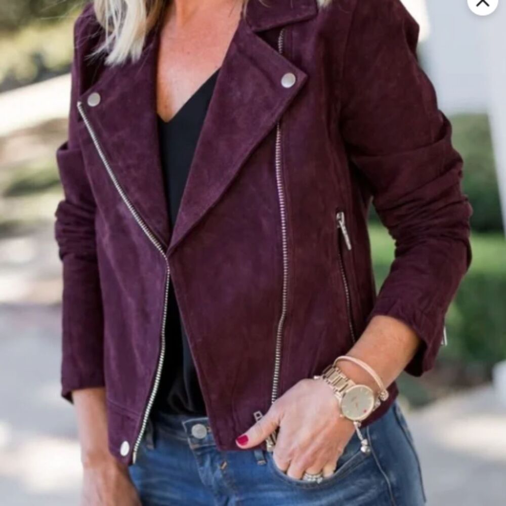SL-8 Suede Moto Jacket